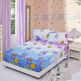 Fitted bed cover mattress cover angel heart elastic bed cover cushion cloth fitted sheet bedspraeds pillowcase fitted 3pcs/set