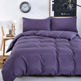 Bedding Sets Simple Wine Red Deep Purple Striped Bed Sheet Duver Quilt Cover Pillowcase Soft Comfortable King Queen Full Twin