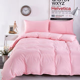 Bedding Sets Simple Wine Red Deep Purple Striped Bed Sheet Duver Quilt Cover Pillowcase Soft Comfortable King Queen Full Twin