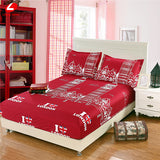 Fitted bed cover mattress cover angel heart elastic bed cover cushion cloth fitted sheet bedspraeds pillowcase fitted 3pcs/set
