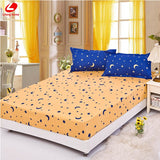 Fitted bed cover mattress cover angel heart elastic bed cover cushion cloth fitted sheet bedspraeds pillowcase fitted 3pcs/set
