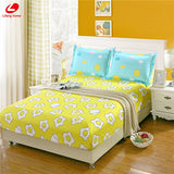 Fitted bed cover mattress cover angel heart elastic bed cover cushion cloth fitted sheet bedspraeds pillowcase fitted 3pcs/set