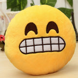 6 Inch Smiley Face Emoji Pillows Soft Plush Emoticon Round Cushion Home Decor Cute Cartoon Toy Doll Decorative Throw Pillows