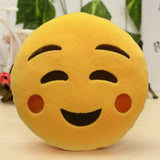 6 Inch Smiley Face Emoji Pillows Soft Plush Emoticon Round Cushion Home Decor Cute Cartoon Toy Doll Decorative Throw Pillows