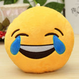 6 Inch Smiley Face Emoji Pillows Soft Plush Emoticon Round Cushion Home Decor Cute Cartoon Toy Doll Decorative Throw Pillows