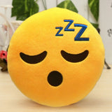 6 Inch Smiley Face Emoji Pillows Soft Plush Emoticon Round Cushion Home Decor Cute Cartoon Toy Doll Decorative Throw Pillows