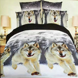 Medusa 3d wolf  king/queen/twin size 3/4pcs bedding set of duvet/doona cover bed sheet pillow cases bed linen set
