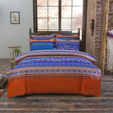Bohemian Style Bedding set Floral Printed Bed linens Twin Queen King Size 4pcs Duvet Cover Flat Sheet Pillow case Hot sale