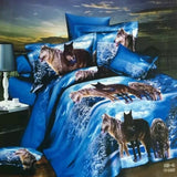 Medusa 3d wolf  king/queen/twin size 3/4pcs bedding set of duvet/doona cover bed sheet pillow cases bed linen set