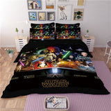HD 5D 3D Star Wars Film Bedding Set King Queen full Twin Size 3PCS black Duvet Cover Sheet PillowCase housse de couette ropa