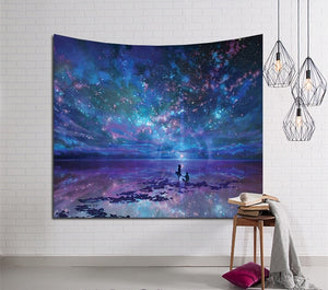 Galaxy Hanging Wall Tapestry Hippie Retro Home Decor Yoga Beach Towel 150x130cm/150x100cm YYY9233