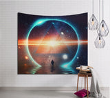 Galaxy Hanging Wall Tapestry Hippie Retro Home Decor Yoga Beach Towel 150x130cm/150x100cm YYY9233