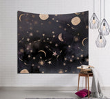Galaxy Hanging Wall Tapestry Hippie Retro Home Decor Yoga Beach Towel 150x130cm/150x100cm YYY9233