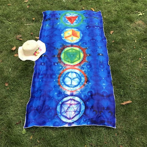 Better Quality Made Of Cotton Bohemia India Mandala Blanket 7 Chakra Rainbow Stripes Tapestry Beach Throw Towel Yoga Mat