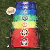 Better Quality Made Of Cotton Bohemia India Mandala Blanket 7 Chakra Rainbow Stripes Tapestry Beach Throw Towel Yoga Mat