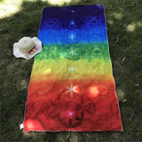 Better Quality Made Of Cotton Bohemia India Mandala Blanket 7 Chakra Rainbow Stripes Tapestry Beach Throw Towel Yoga Mat