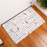 Doormat Carpets Creative Notes Print Mats Floor Kitchen Bathroom Rugs 40X60or50x80cm