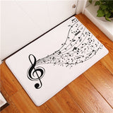 Doormat Carpets Creative Notes Print Mats Floor Kitchen Bathroom Rugs 40X60or50x80cm
