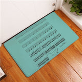Doormat Carpets Creative Notes Print Mats Floor Kitchen Bathroom Rugs 40X60or50x80cm