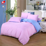 AB side bedding set super king duvet cover set dark blue +beige 3/ 4pcs bedclothes adult bed set man duvet flat sheet 230*250cm