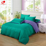 AB side bedding set super king duvet cover set dark blue +beige 3/ 4pcs bedclothes adult bed set man duvet flat sheet 230*250cm