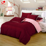 AB side bedding set super king duvet cover set dark blue +beige 3/ 4pcs bedclothes adult bed set man duvet flat sheet 230*250cm