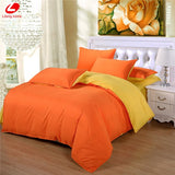 AB side bedding set super king duvet cover set dark blue +beige 3/ 4pcs bedclothes adult bed set man duvet flat sheet 230*250cm