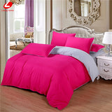 AB side bedding set super king duvet cover set dark blue +beige 3/ 4pcs bedclothes adult bed set man duvet flat sheet 230*250cm