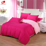 AB side bedding set super king duvet cover set dark blue +beige 3/ 4pcs bedclothes adult bed set man duvet flat sheet 230*250cm