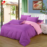 AB side bedding set super king duvet cover set dark blue +beige 3/ 4pcs bedclothes adult bed set man duvet flat sheet 230*250cm