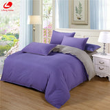 AB side bedding set super king duvet cover set dark blue +beige 3/ 4pcs bedclothes adult bed set man duvet flat sheet 230*250cm
