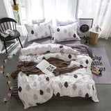Solstice Stylish Cartoon Christmas Elk Striped Star Style 3/4pcs Bedding Set Contain Duvet Cover Bed Sheet Pillowcase Bedclothes