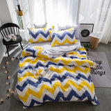 Solstice Stylish Cartoon Christmas Elk Striped Star Style 3/4pcs Bedding Set Contain Duvet Cover Bed Sheet Pillowcase Bedclothes