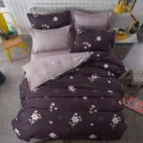 Solstice Mixed Color Cartoon Style Fox/snowflakes/animal Plants 4pcs Bedding Sets Bed Sheet Duvet Cover Pillowcase Bedclothes