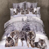 Medusa 3d wolf  king/queen/twin size 3/4pcs bedding set of duvet/doona cover bed sheet pillow cases bed linen set
