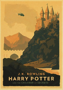 Welcome to Hogwarts School Travel Print - Harry Potter Poster