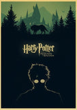 Vintage poster Harry Potter Hogwarts Express Diagon Alley Hogsmeade Kraft paper wall Movie Posters home decor