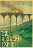 Vintage poster Harry Potter Hogwarts Express Diagon Alley Hogsmeade Kraft paper wall Movie Posters home decor