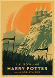 Vintage poster Harry Potter Hogwarts Express Diagon Alley Hogsmeade Kraft paper wall Movie Posters home decor