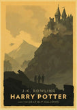Vintage poster Harry Potter Hogwarts Express Diagon Alley Hogsmeade Kraft paper wall Movie Posters home decor