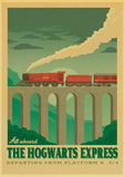 Vintage poster Harry Potter Hogwarts Express Diagon Alley Hogsmeade Kraft paper wall Movie Posters home decor