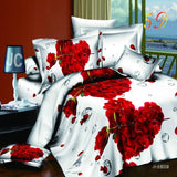 New 3D Bedding Wolves Animals Bedding sets duvet cover bed set bed sheet Queen size 4 pcs Wolves as one