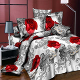 New 3D Bedding Wolves Animals Bedding sets duvet cover bed set bed sheet Queen size 4 pcs Wolves as one