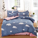 bedding set 5 size green bird bedding set duvet cover set Korean bed sheet +duvet cover +pillowcase pink bed cover bed linen set