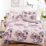 bedding set 5 size green bird bedding set duvet cover set Korean bed sheet +duvet cover +pillowcase pink bed cover bed linen set