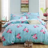 bedding set 5 size green bird bedding set duvet cover set Korean bed sheet +duvet cover +pillowcase pink bed cover bed linen set