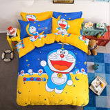 New Bedding Cartoon Hello Kitty cut Mouse 4pcs/3pcs Duvet Cover Sets Soft Polyester Bed Linen Flat Bed Sheet Set Pillowcase
