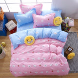 Solstice Cartoon Pink Flamingo Bedding Sets 3/4pcs Children's Boy Girl And Adult Bed Linings Duvet Cover Bed Sheet Pillowcases
