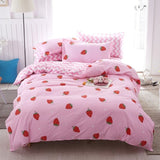 Solstice Cartoon Pink Flamingo Bedding Sets 3/4pcs Children's Boy Girl And Adult Bed Linings Duvet Cover Bed Sheet Pillowcases