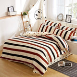 Solstice Bed Linen Mixed Color Cartoon Flowers Striped Lattice Style Bed Cover Bed Sheet Duvet Cover Pillowcase 4pcs Bedding Set
